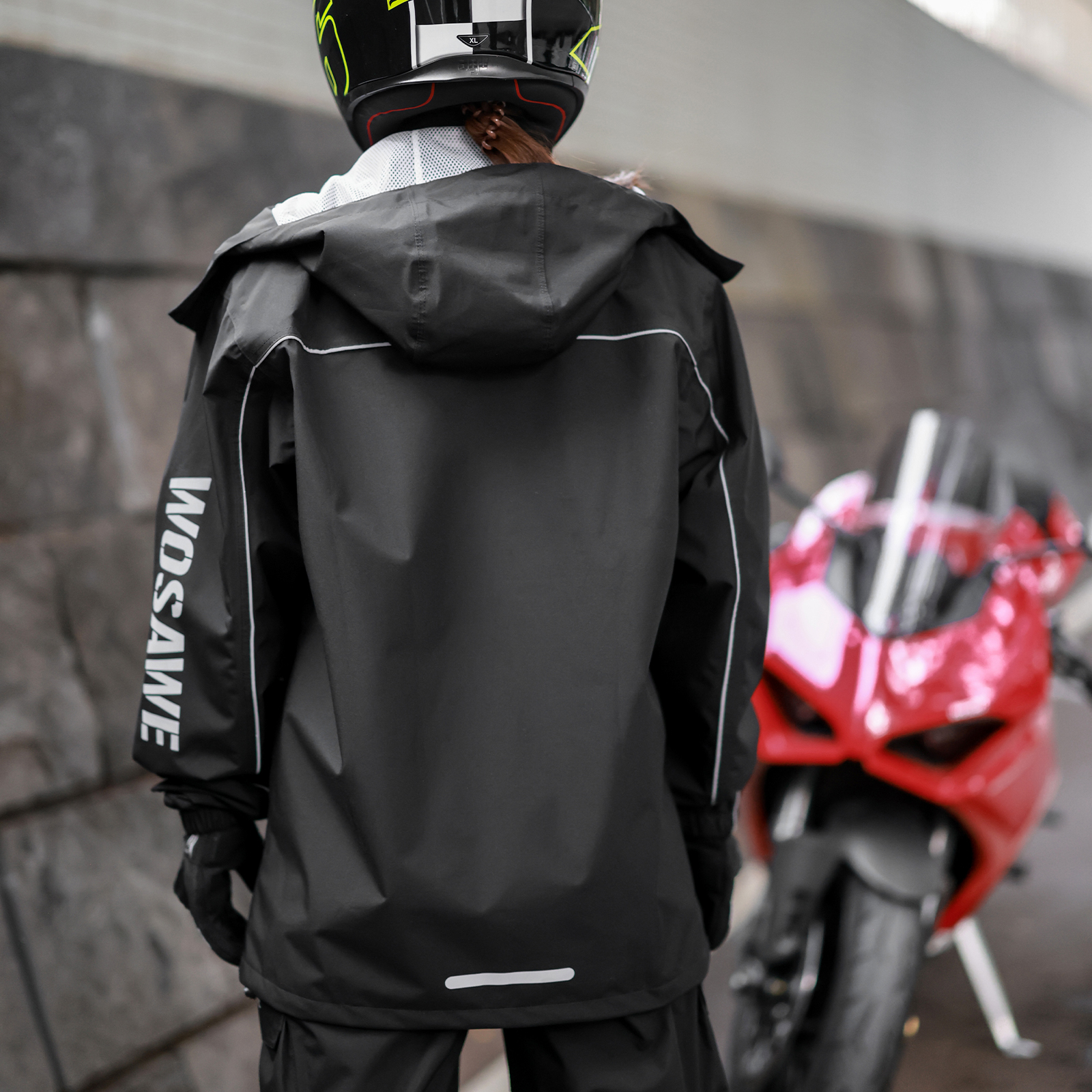 WOSAWE Motorcycle Raincoat Men - Fishing Rain Suit のレビューと価格