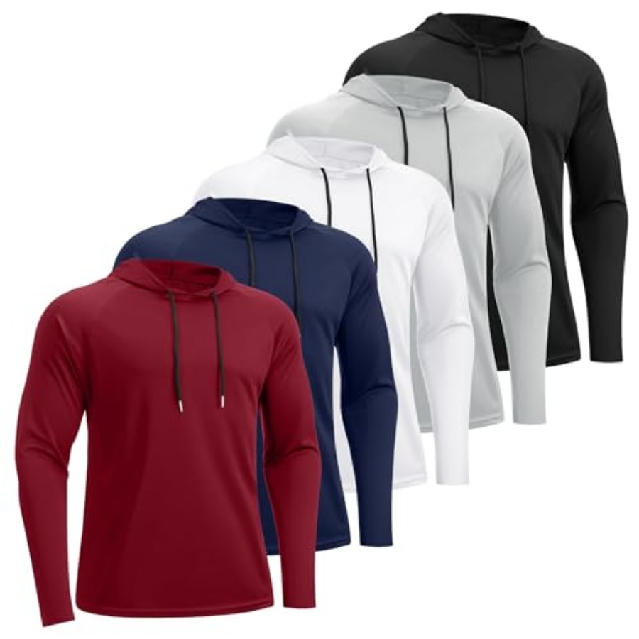 HovSiyla 5 Pack Men's Fishing  - Fishing Hoodie のレビューと価格