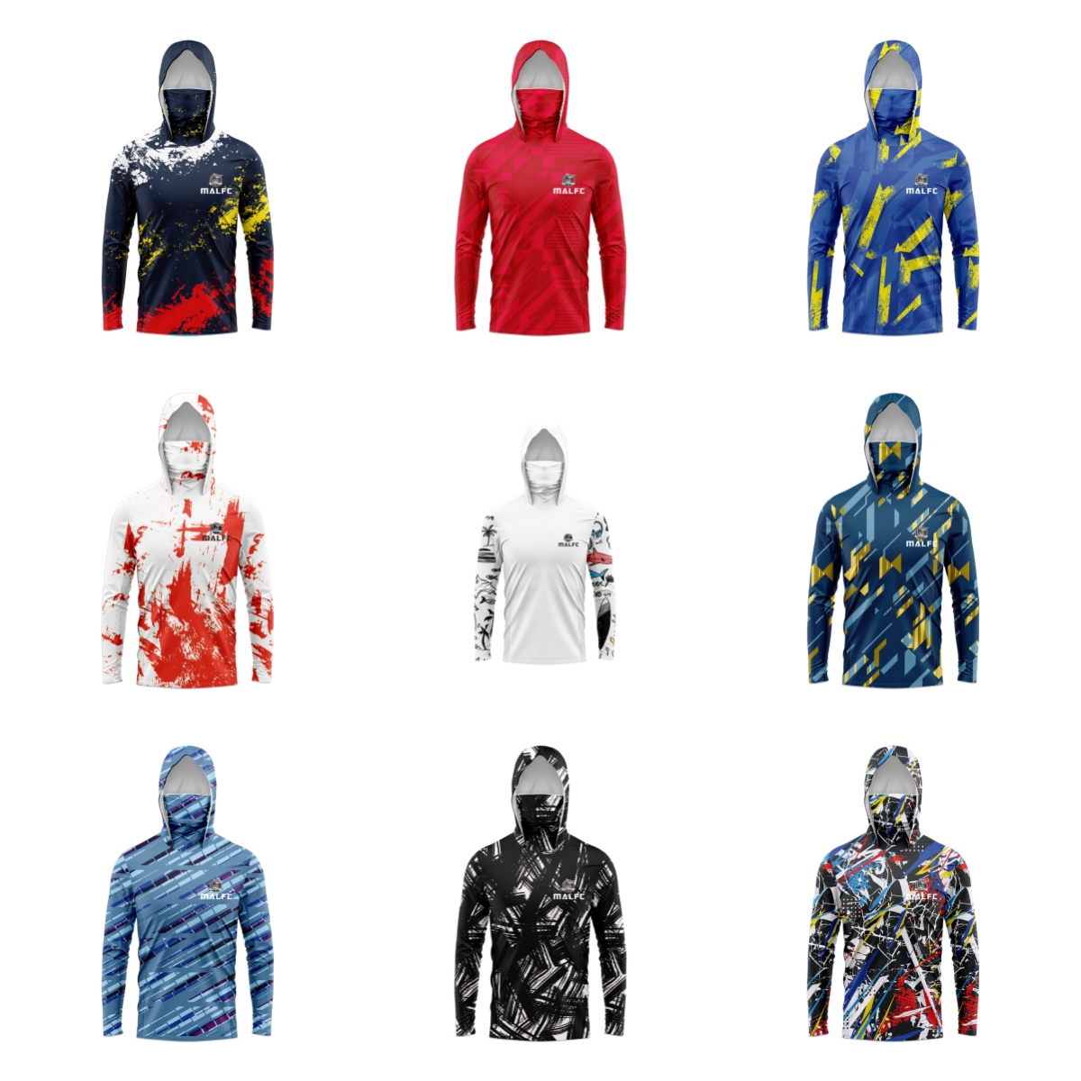 MALFC Men Hood Fishing Shirt l - Fishing Shirt Uv Protection のレビューと価格