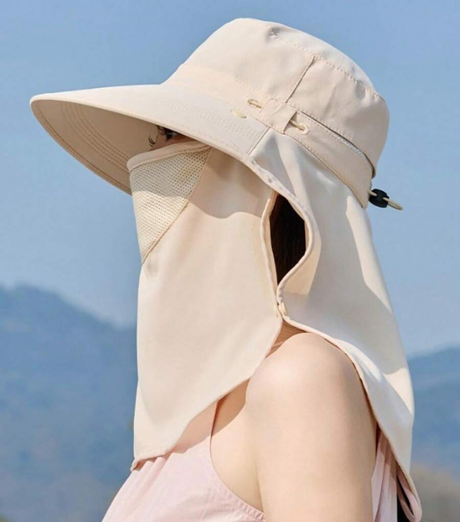 Women Wide Brim Sun Hat With F - Fishing Mask Sun Protection のレビューと価格