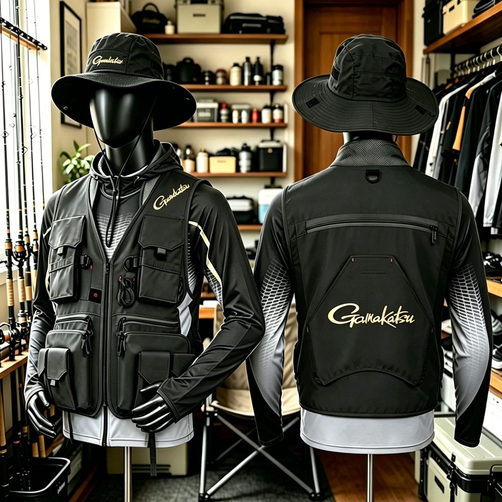 Gamakatsu Men Multi-Pocket Fis - Fishing Vest のレビューと価格