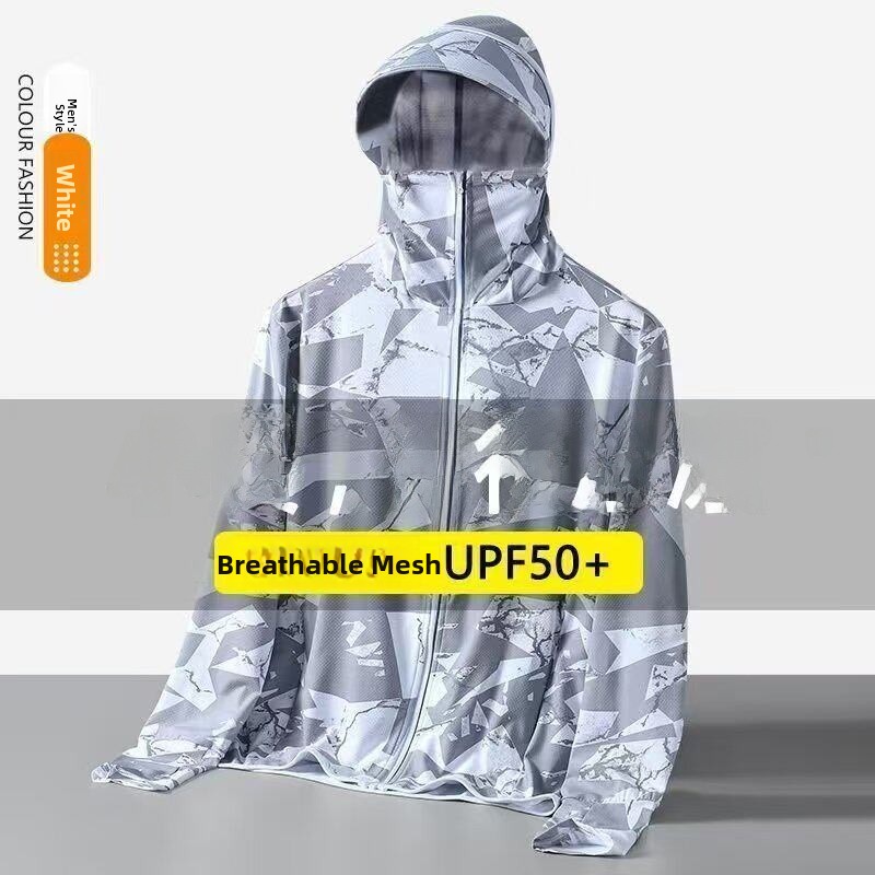 Men's Summer Thin Ice Silk Cam - Fishing Hoodie のレビューと価格