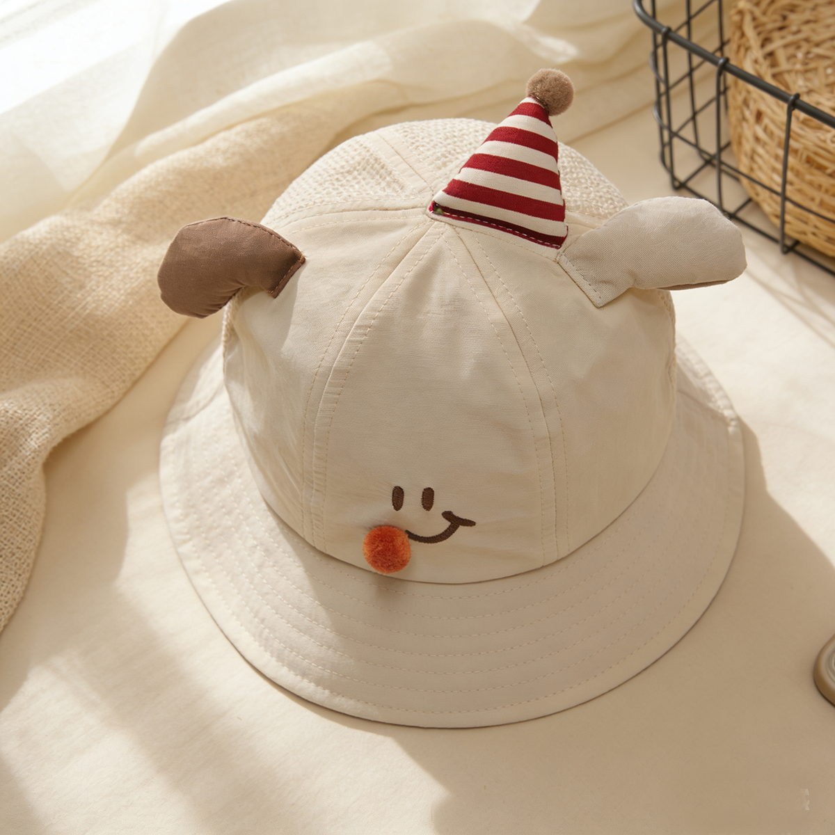 Cute birthday-themed embroider - Fishing Hat のレビューと価格