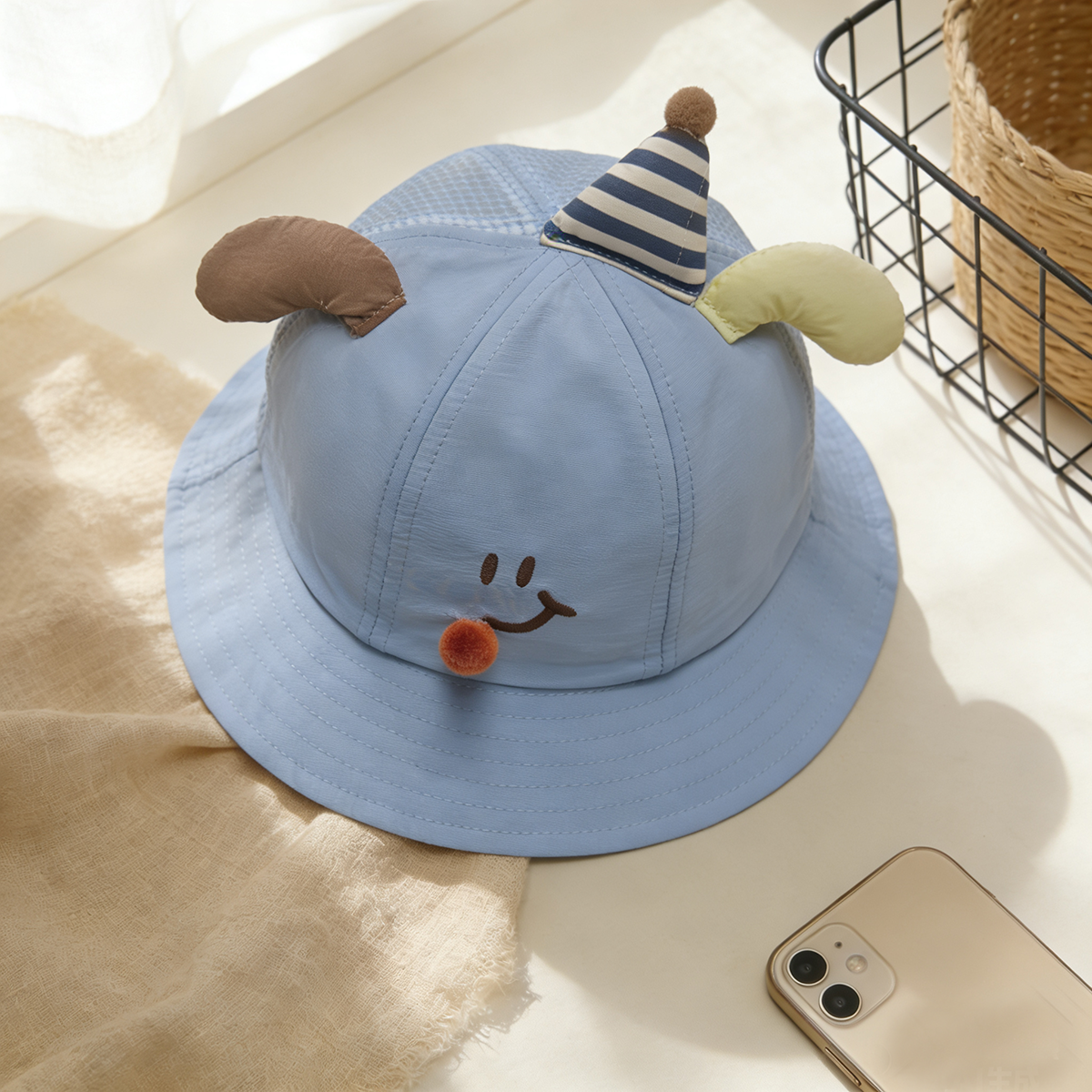 Cute birthday-themed embroider - Fishing Hat のレビューと価格