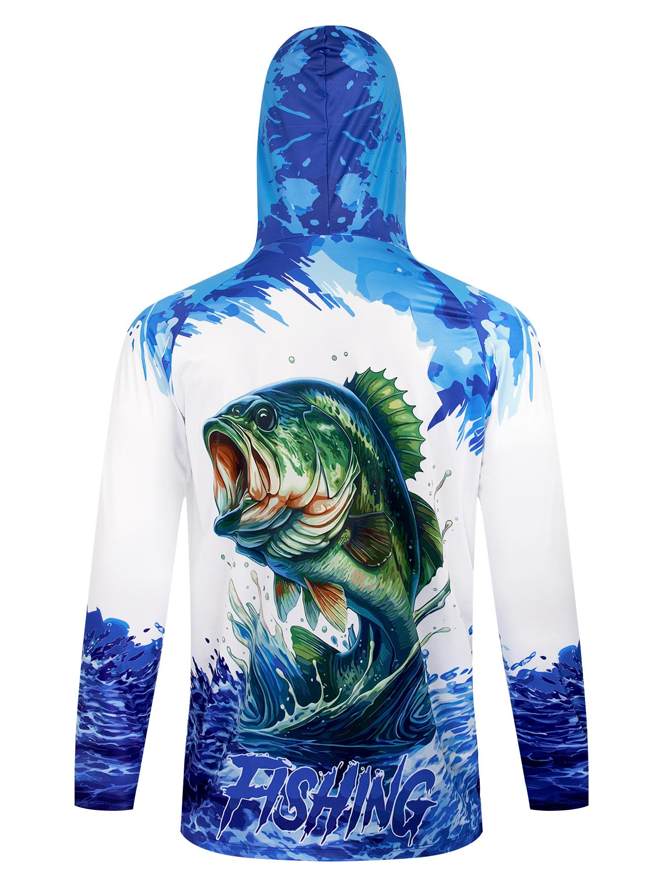 Fishing Hooded Shirt Upf 50 Fi - Fishing Shirt Uv Protection のレビューと価格
