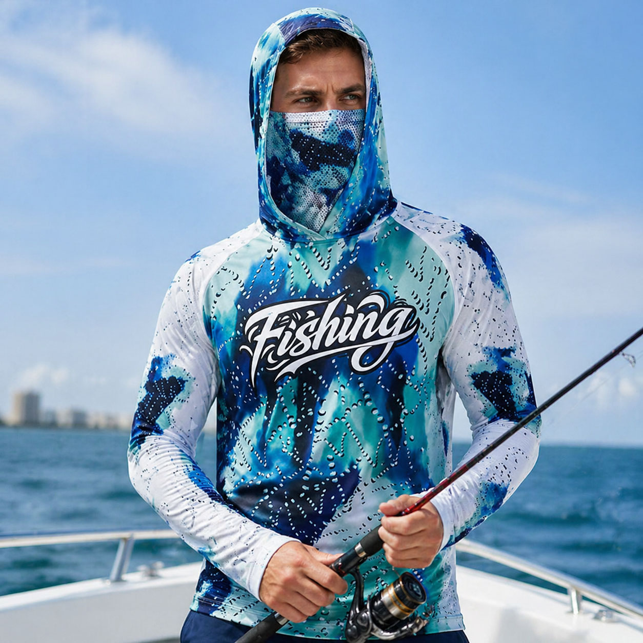 Fishing Hood Riding Tops Wear  - Fishing Hoodie のレビューと価格