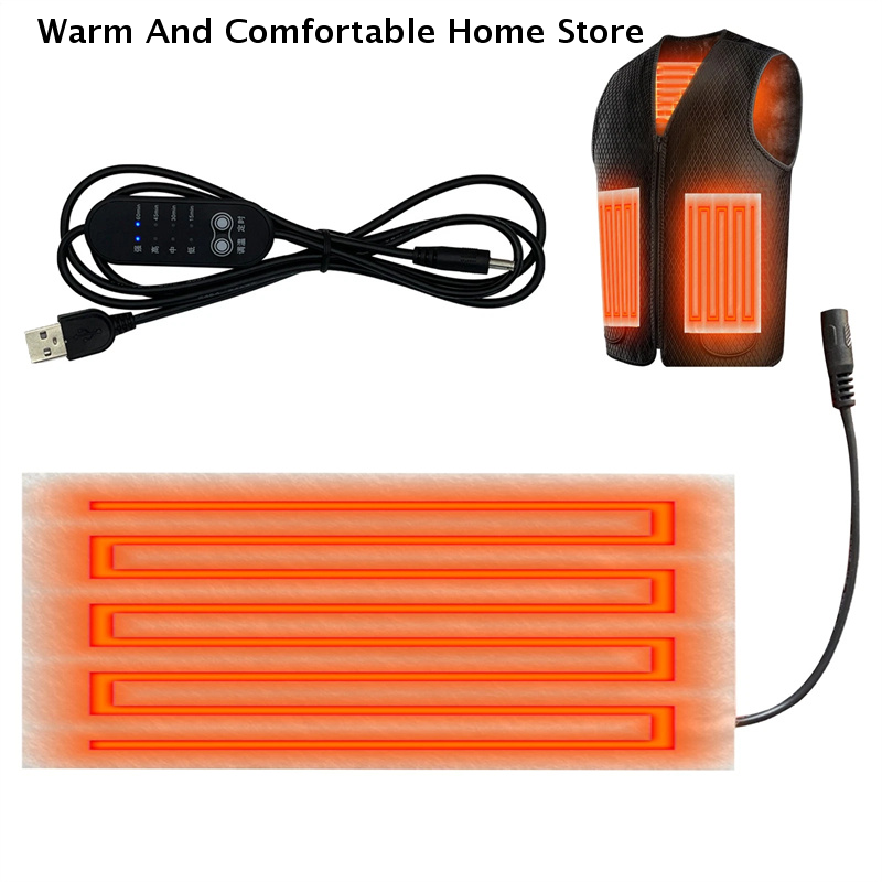 5V USB Warm Paste Pads Fast-He - Fishing Vest のレビューと価格